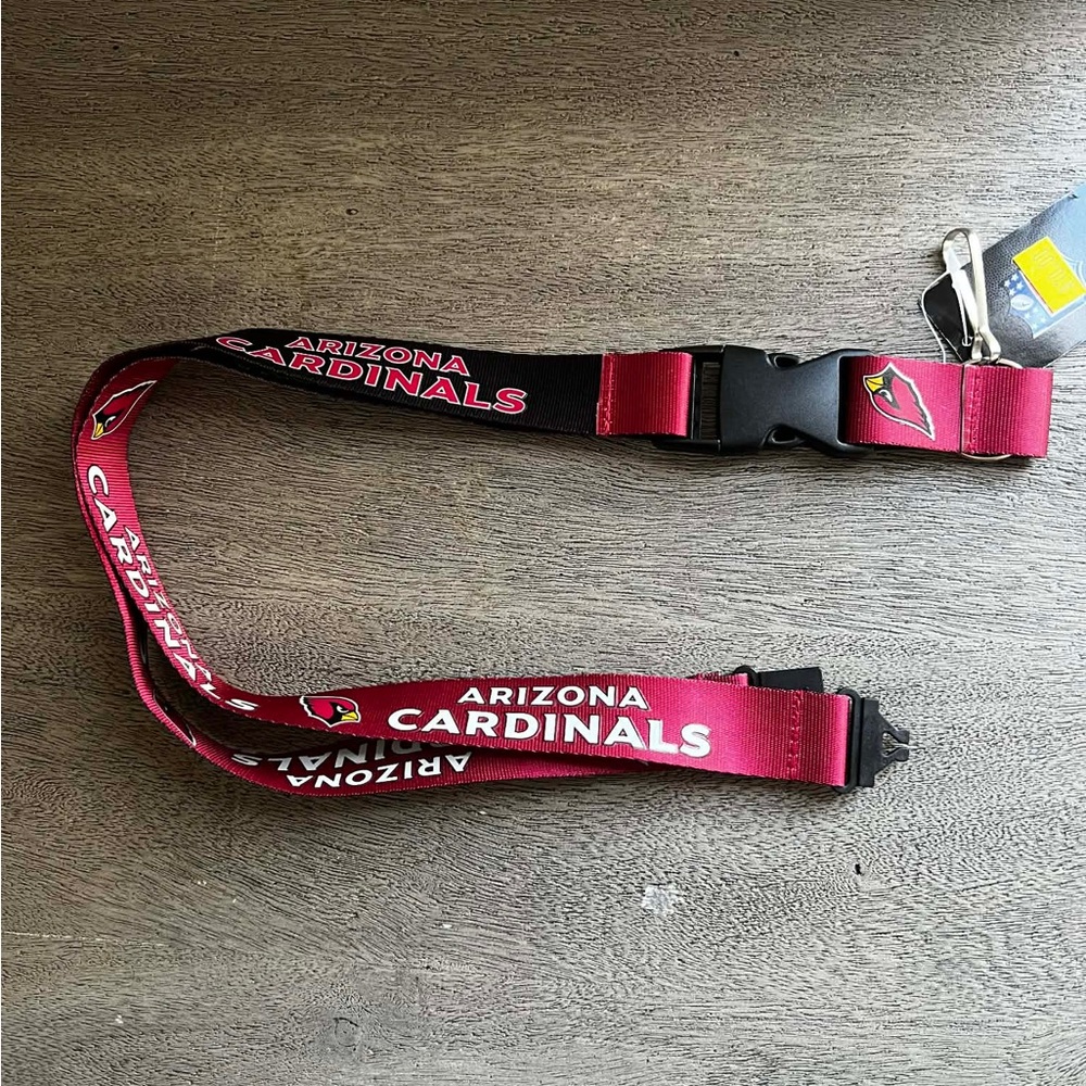 NFL Arizona Cardinals Red and Black Lanyard